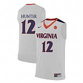 Virginia Cavaliers 12 DeAndre Hunter White College Basketball Jersey Dzhi,baseball caps,new era cap wholesale,wholesale hats